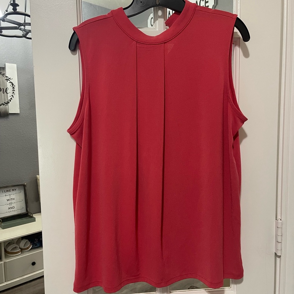 Banana Republic Sleeveless Red Blouse
